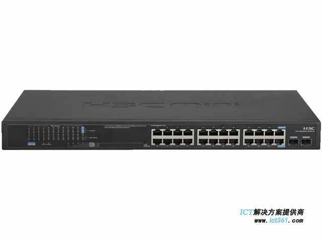 华三H3C MS4024P-PWR-EI交换机 H3C MS4024P-PWR-EI,以太网交换机(24GE+2SFP+POE,交流供电)