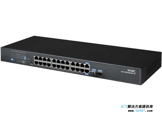 华三H3C MS4026GP-EI交换机 H3C MS4026GP-EI,以太网交换机(24GE+1SFP+1SFP Port With 1*Optical Transceiver,交流供电)