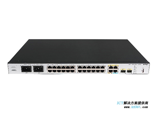 华三H3C MSR3600-28-X1-DP路由器 RT-MSR3600-28-X1-DP（H3C MSR3600-28-X1路由器主机(27GE(RJ45)+2GE(SFP),4 SIC槽位,双交流电源)）