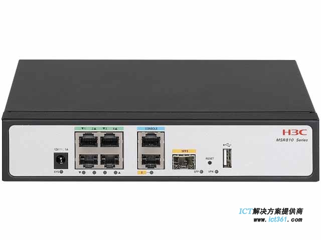 华三H3C MSR810-EI路由器 RT-MSR810-EI（H3C MSR810 企业级6端口千兆4G LTE路由器）